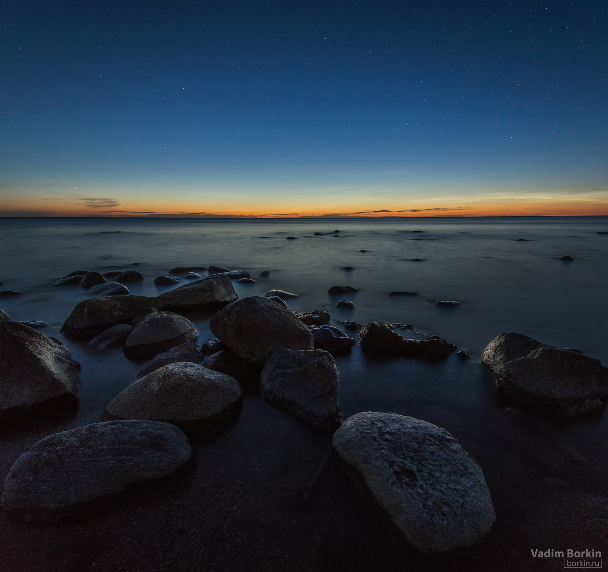 фото сумерек, балтийское море
